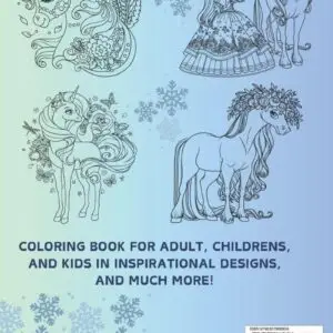 Stress Relief: Children's and Kids Coloring Book, Bold and Easy, Simple and Big Designs for Relaxation Featuring Animals, Kids, Flowers, Patterns And Many More (Bold & Easy Coloring) - Image 2